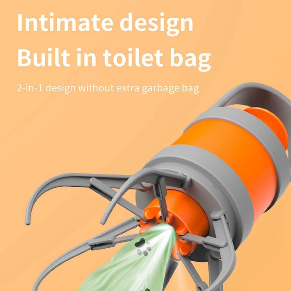 Dog Poop Scooper with Bag Attachment