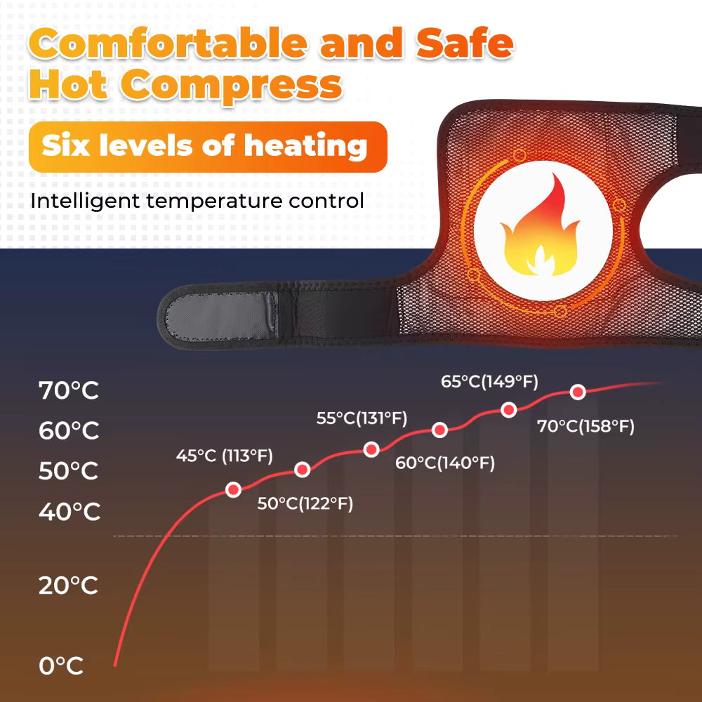 Knee massager with heater