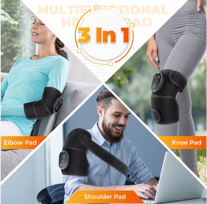 Knee massager with heater