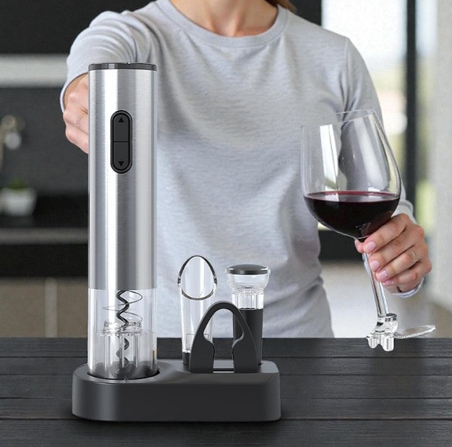 The Simplest Electric Device to Easily Open Wine Bottles in 6 Seconds.