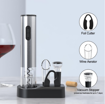 The Simplest Electric Device to Easily Open Wine Bottles in 6 Seconds.
